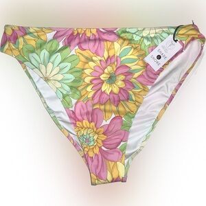 NEW Women’s Cheeky Bikini Bottom Shade & Shore Bright Floral Size XL (16-18)